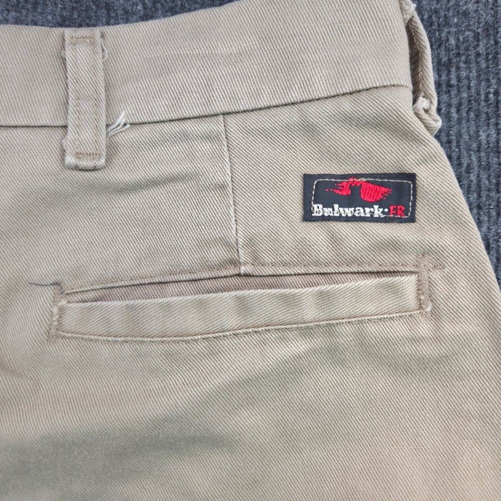 Bulwark FR Pants Mens 38 Tan Excel FR Flame Resistant Work Utility Cotton Rugged